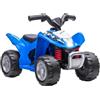 Mondial Toys Mini Quad elettrico per bambini con Licenza Ufficiale Honda TRX250X 6V di Mondial Toys ATV con Luci a LED e Suoni integrati (Blu)