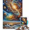 JIANGENNF Puzzle da 1000 pezzi per adulti con motivo Giove materico gioco educativo attività divertenti da fare in casa lista dei desideri con Babbo Natale 38x52cm