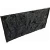 PLASTIKO - Acquario Sfondo 3D I 80x50 cm I Facile da Montare e Pulire I Non Richiede Colla I Sicuro per Gli Animali I Grigio con Un Modello di Pietre Basse