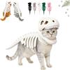 Generico Costume da scheletro di dinosauro per cani (#A,25cm)
