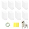 TENGMEIHUIO 40pcs calzini monouso per can, stivali impermeabili per cani stivali per zampe ferite per evitare che si lecchino le zampe adatti percani (cani di piccola e media taglia)