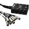 Hosa SH-8X0-25, Pro-Conex Little Bro' Sub Snake, Hosa 8 x XLR Sends and No Returns, 25 ft