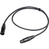 PROEL CHL250LU15 - Cavo audio con connettori Cannon XLR 3P Maschio a Cannon XLR 3F Femmina da 15mt., Nero.