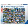 Ravensburger Puzzle 99 Beautiful Places in Europe, Erwachsenenpuzzle, 3000 Teile, 17080