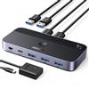 Ugreen Switch Ugreen Cm662 Switch Usb 3.0 2-In-4 + 2X cavo Usb-A - Nero