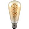 V-TAC VT-2065-N Lampadina LED E27 5W ST64 a filamento effetto vintage colore ambrato luce 1800K - 217218