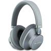 Karl Lagerfeld - Cuffie wireless Saffiano Elongated con ANC, Bluetooth e USB-C - grigie