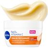 NIVEA Face+ Vitamina C Crema Gel Viso Illuminante, 100 ml | Crema viso illuminante con Vitamina C, Glicerina, 72 ore di idratazione, non comedogenica e non lascia residui oleosi