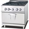 Ristoattrezzature Modello: 122370002930,Cucina a Gas 4 fuochi con fiamma pilota, accensione piezoelettrica e forno a Gas S/70 80x70 cm