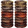 JessLab Elastici per Capelli, 20Pcs Fascette per Capelli, Cordless Telefono Senza Piega Danni, Bracciale Spirale Plastica Bobina Supporti per Coda di Cavallo, Fascia per Ragazze/Donna Regalo