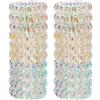 JessLab Elastici per Capelli, 20Pcs Fascette per Capelli, Cordless Telefono Senza Piega Danni, Bracciale Spirale Plastica Bobina Supporti per Coda di Cavallo, Fascia per Ragazze/Donna Regalo