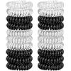 JessLab Elastici per Capelli, 20Pcs Fascette per Capelli, Cordless Telefono Senza Piega Danni, Bracciale Spirale Plastica Bobina Supporti per Coda di Cavallo, Fascia per Ragazze/Donna Regalo