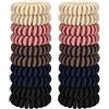 JessLab Elastici per Capelli, 20Pcs Fascette per Capelli, Cordless Telefono Senza Piega Danni, Bracciale Spirale Plastica Bobina Supporti per Coda di Cavallo, Fascia per Ragazze/Donna Regalo