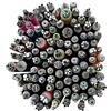 Generic Set di pennelli per nail art con 12 strumenti di precisione per punteggiatura - Set fai-da-te per graffiti e timbri per unghie per donne e ragazze, appassionate di unghie, pennelli per timbri per nail