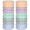 JessLab Elastici per Capelli, 20Pcs Fascette per Capelli, Cordless Telefono Senza Piega Danni, Bracciale Spirale Plastica Bobina Supporti per Coda di Cavallo, Fascia per Ragazze/Donna Regalo