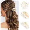 Reaky Clip per capelli con perle, piccoli artigli per capelli, antiscivolo, accessori per capelli per donne