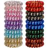 JessLab Elastici per Capelli, 20Pcs Fascette per Capelli, Cordless Telefono Senza Piega Danni, Bracciale Spirale Plastica Bobina Supporti per Coda di Cavallo, Fascia per Ragazze/Donna Regalo