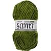 myboshi Lana di velluto per uncinetto e lavoro a maglia, morbida lana di ciniglia in gomitolo XXL, perfetta per amigurumi e cuscini, 100% poliestere soffice, 100 g, 100 m, verde (drago), 1 gomitolo