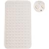 CyanWind Tappetino da doccia in TPE antiscivolo per vasca da bagno con ventose per il bagno (70,1 x 38,1 cm, beige)