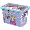 STOR Scatola Contenitore per Bambini Kpop Demon Hunters con Chiusura Click 7 Litri - Organizer Plastica Multiuso per Giocattoli e Camera Bambini