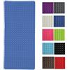 MSV Tappetino per Vasca da Bagno Antiscivolo in Gomma Quadro 36x76 cm Blu Scuro