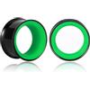 Vankula Dilatatori Lobo Double Flared tunnel dilatatore orecchie Bicolore di Base in Acciaio inossidabile lobi piercing espansori Gioielli Uomo Donna 6mm a 25mm