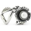 Trollbeads Intreccio di fiori, small, argento sterling, perla