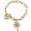 inSCINTILLE Bracciale Placcato a Catena con Campanella Vari Colori