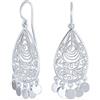 Bling Jewelry Boho Moroccan Moda Bali Forma Di Lacrima Pendenti Goccia Monete Dichiarazione Orecchini Lampadario Per Donne Adolescenti .925 Argento