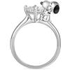 GNOCE Anello Peanuts Snoopy Hug Anello Con Diamante Bianco Sterling 925 Per Donne Ragazze Con Portagioie Per Natale San Valentino (Snoopy abbraccia diamante bianco, 54)