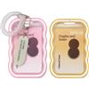 ARYIMYDP 2 Pezzi Porta Photocard, (Rosa, Giallo),Photocard Holder,Targhetta Di Legno Grigia, Custodia Per Tesserini, Portachiavi Con Cordoncino,3 Pollici Busta Trasparente