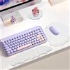 JNEYVIC Poggiapolsi a Nuvola, 3 in 1 Poggiapolsi per Tastiera Ergonomica Forma di Nuvola con Sottobicchieri Poggiapolsi per Tastiera e Mouse con Memory Foam Tappetino per Mouse per Giochi, Ufficio