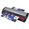 GBC Plastificatrice A3 GBC 480HS piccoli uffici - Alta velocità, riscaldamento rapido in 1 minuto, 75-175 micron, anti-inceppamento, autospegnimento, con 5 buste di laminazione A4, Nero/Rosso, 4410072EU