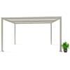 Giardini di Maggio Pergola bioclimatica giardini di maggiosolanum plus in alluminio beige 3x4x2,4 mt