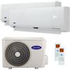 Carrier Condizionatore Carrier 42QHG dual split 9000+12000 BTU inverter A++ esterna 5,3 kW 38QUS018D8S2-42QHG009-12D8S