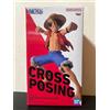 BANPRESTO One Piece CROSS POSING - MONKEY.D.LUFFY - Premio Bandai Giappone nuovo
