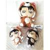 NESSUNA MARCA Portachiavi peluche Attack on Titan Levi Animarukko nuovo sigillato...
