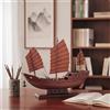 Modello di Barca a Vela in Legno da Tavolo Veliero in Legno Nautico per Ufficio