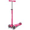 MICRO Monopattino Maxi Micro Deluxe LED Rosa 3 Ruote Bambini