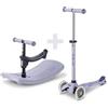 MICRO Monopattino E Dondolo Mini Micro Deluxe Led Lavanda