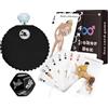 LxPxP Sex Roulette Spinner per Coppie - Gioco Adulto Interattivo con 54 Carte Erotiche, Dado a 12 Facce o Set Completo, Divertente Gioco di Ruolo e Sfide Intime (A+B)