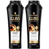 Gliss Schwarzkopf - Gliss - Shampoo - Ultimate Repair - Flacone 250 ml - Set di 2