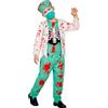 W WIDMANN MILANO Party Fashion Costume da medico zombie per bambini | Set da 4 pezzi, medico zombie con stampa ossa per Halloween, carnevale