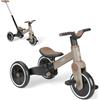 Kikka Boo KikkaBoo Triciclo Evolutivo 5 in 1 FLASH, da 18 Mesi a 4 Anni, con Maniglione Regolabile per Genitori, Trasformabile in Bicicletta Senza Pedali, Leggero, Ruote EVA, Telaio in Acciaio, Beige