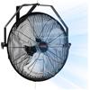 VEVOR Ventilatore da Parete Oscillante Diametro 44,6 cm, 3 Velocità, 4150 CFM, Ventilatore Residenziale Commerciale per Raffreddamento di Magazzini, Officine, Giardino, Nero