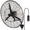 VEVOR ventilatore da parete, 30 pollici, 3 velocità ad alta velocità max. 9.500 CFM, Ventilatore da parete industriale oscillante impermeabile, commerciale o residenziale per magazzino, serra, officina, Nero, ETL elencato