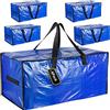 iespell Confezione da 4 scatole da 100 l extra large con coperchio, resistenti e impermeabili, per riporre oggetti, per casa, sotto il letto, giardino, sacchetti per piumone, vestiti