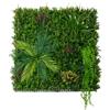 Monster Shop Parete con Piante Artificiali 100 x 100cm Alina Foliage Verde Realistico per Interni ed Esterni - Resistente agli Agenti Atmosferici e ai Raggi UV - Recinzione, Sfondo Decorativo - Fissaggi Inclusi