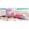 Viterbo Biancheria Telo Mare+Pochet MicroSpugna 170x90 Asciugamano Mare MicroSpugna Antisabbia Leggero Compatto Asciugatura Rapida Uomo Donna Bambino Ideale per Spiaggia Piscina Viaggio NT7508 PONZA (Coralli)