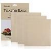 Gwhole Confezione da 12 Tostapane Sacchetti Sandwich Pane Pizza Tasche in Microonde Tostapane Forno Grill, Riutilizzabile, Antiaderente, Resistente al Calore